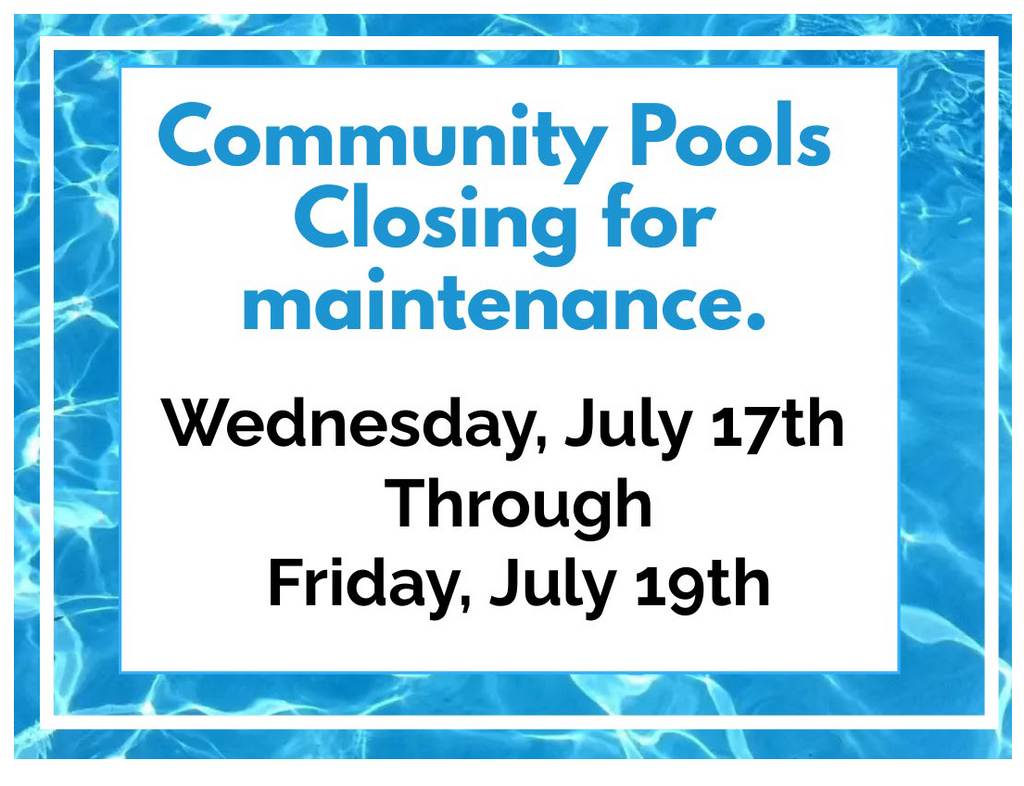 Pool Closure for Maintenance